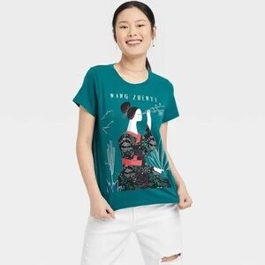 NWT Wang Zhenyi Astronomer Mathematician Poet Teal Tee T-Shirt New Rebel Girls